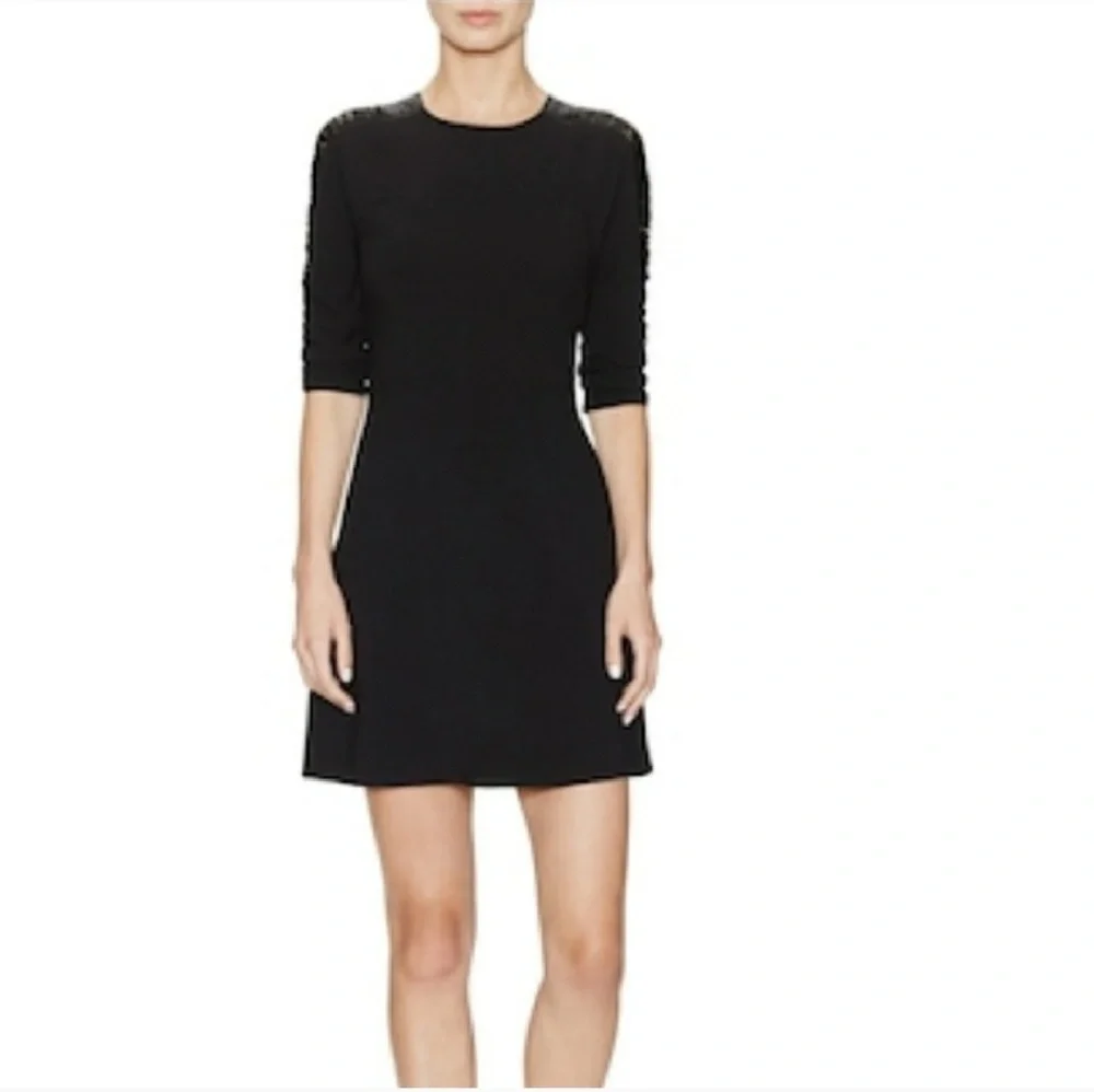 Sandro Paris Dress Fringe Sleeves - Picture 3 of 7